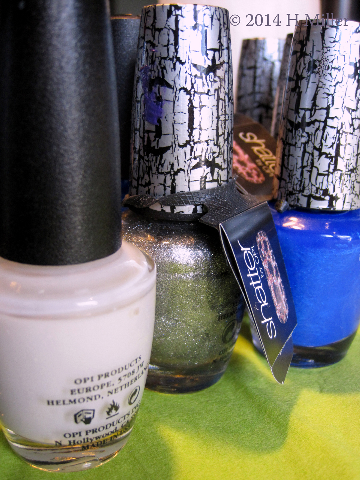 Girls Spa Party OPI Polish Bottles Close Up Girls Spa Party OPI Polish Bottles Close Up